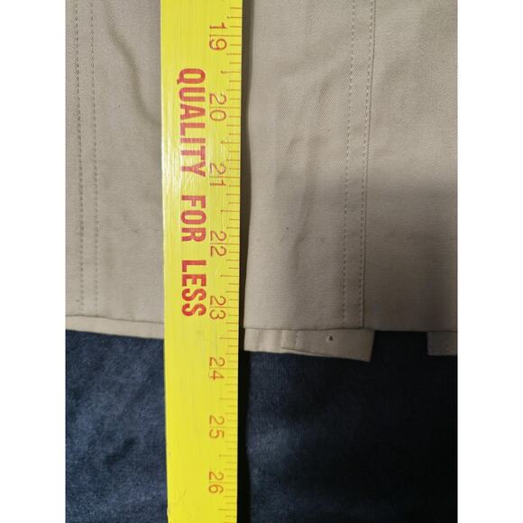 Talbots Skirt Womens 10 Beige Knee Length 100% Cotton Made in Japan Classic Work - Picture 4 of 5